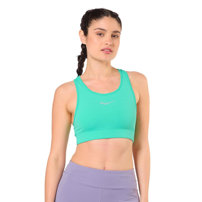 Saucony Tops Femenino Running Skyrocket Bra Mint