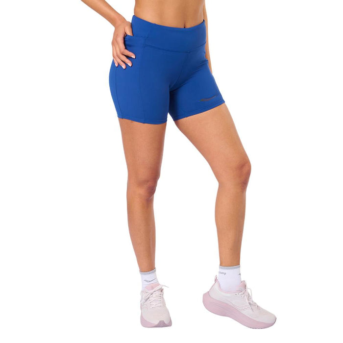 Saucony Shorts Femenino Running Fortify 6 Short Steel Steel Blue