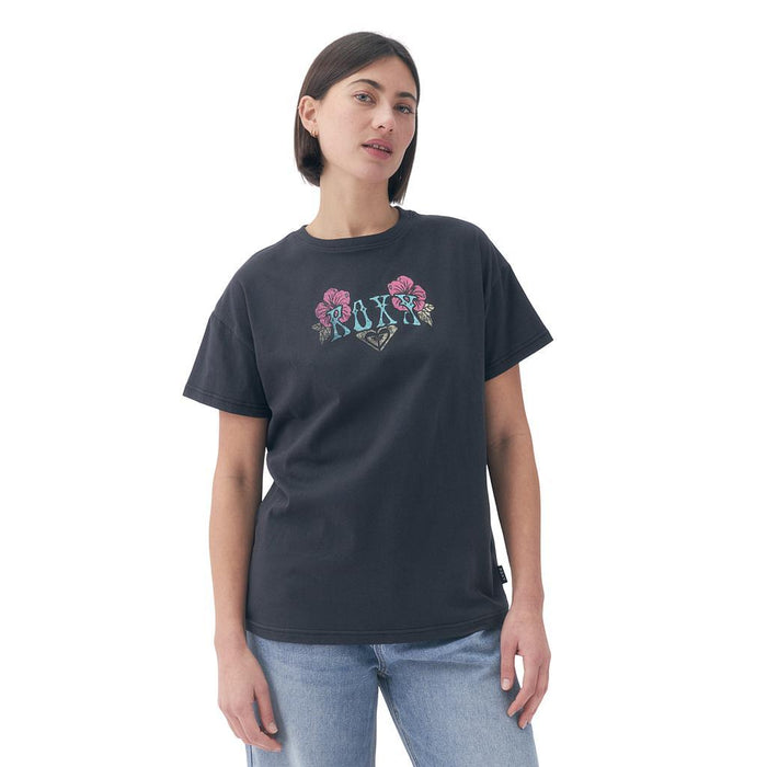 Roxy Remeras Femenino Moda People Speak Negro