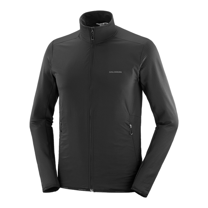 Salomon Camperas Masculino Running Sntial Lightwarm Hybrid Black