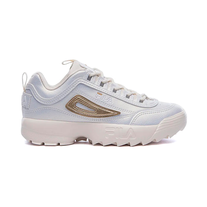 Fila Heritage Niños Moda Disruptor Beige/Oro/Blanco