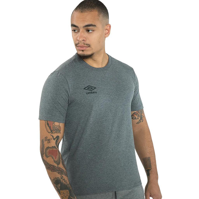 Umbro Remeras Masculino Running Essential Mescla Escuro