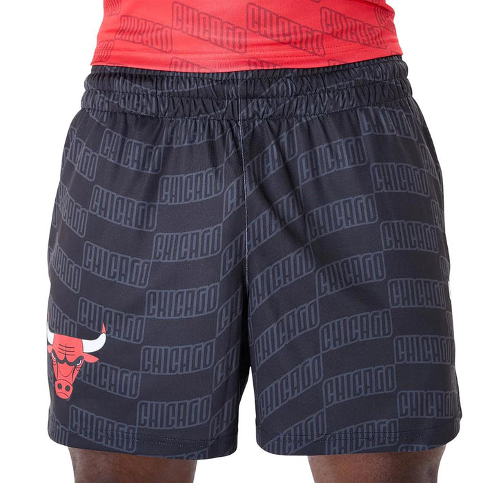 60596430 New Era Prendas Shorts Masculino NBA Chicago Bulls Black