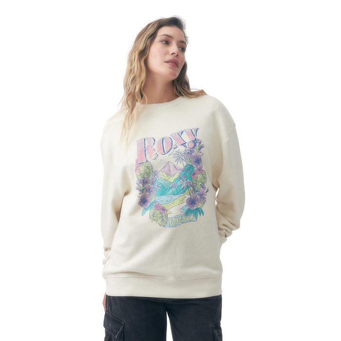 Roxy Sueters Femenino Moda Juli Ecru