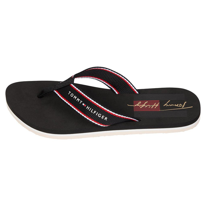 FW0FW06111-BDS TOMMY HILFIGER CALZADOS FEMENINO ZAPATILLAS PREP BEACH SANDAL BLACK