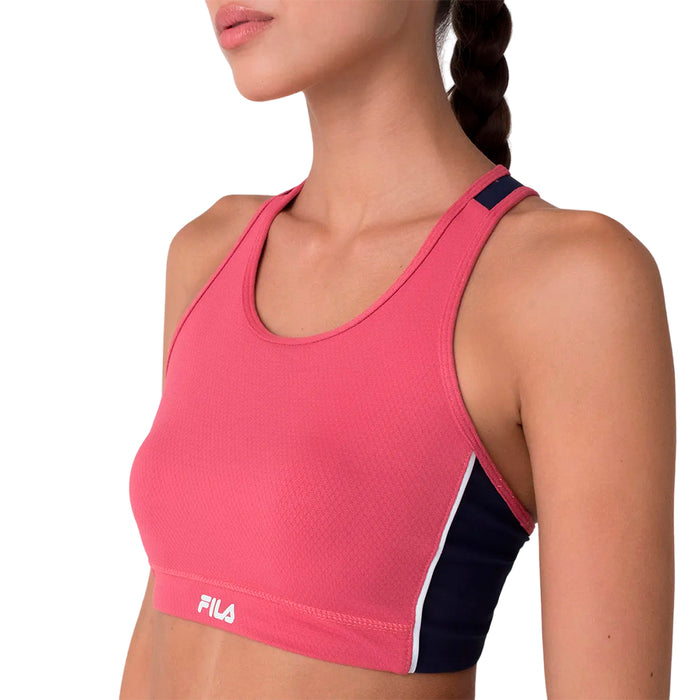 Fila Tops Femenino Training Seven Stripes Fit RoseCherry/Navy/White