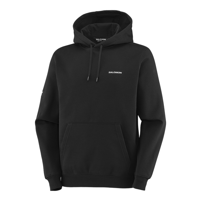 Salomon Canguros Masculino Running Equipe Hoodie Black
