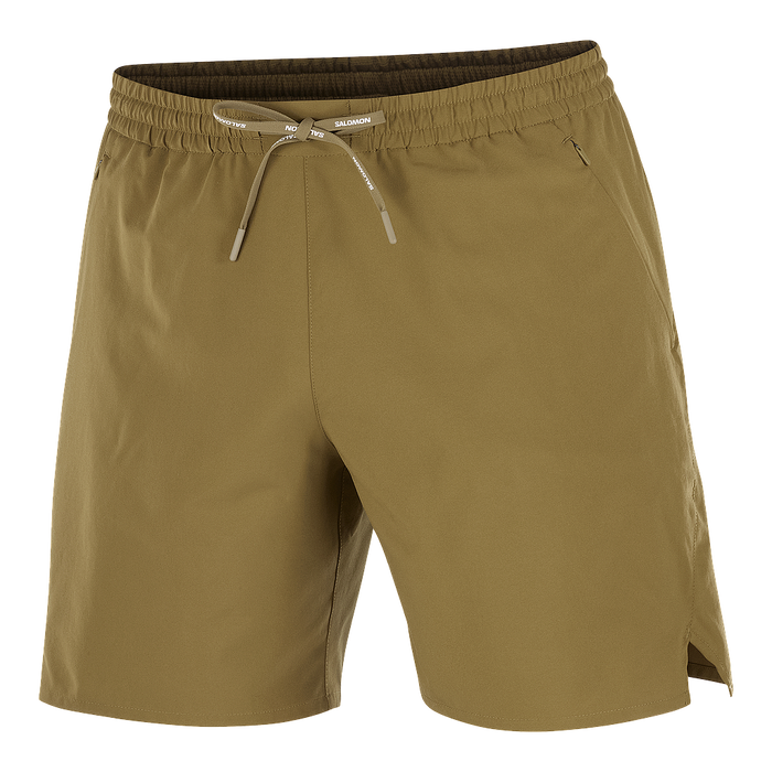 Salomon Shorts Masculino Running SHKout C 7  Shts No L Brilliant Olive