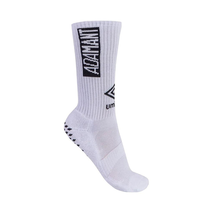 U23EQ00117-212 Umbro Medias Unisex Training 3/4 Adamant Grip White/Black