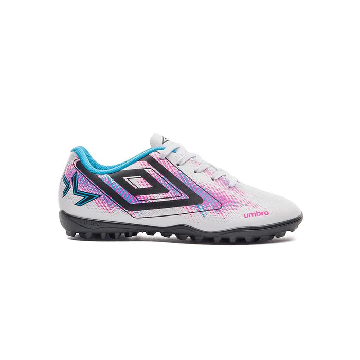 Umbro Society Niños Futbol Heatmap Jr Blanco/Azul/Rosa Fluor