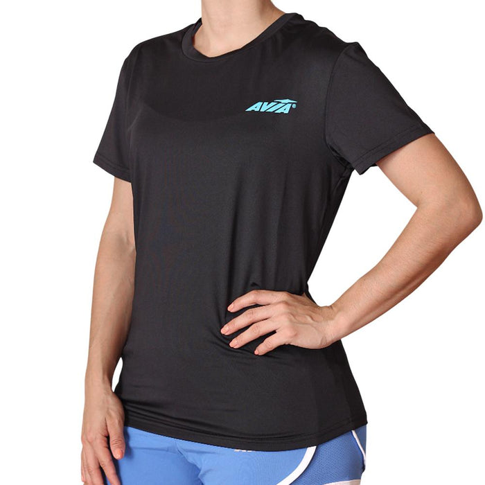 Avia Remeras Femenino Training Carpet Black