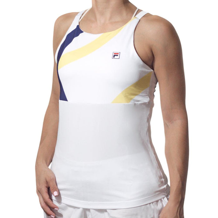 Fila Musculosas Femenino Tenis Backspin Cami Tank Top White/Printed