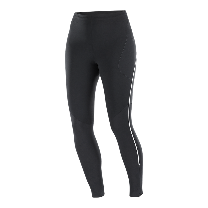 Salomon Calzas Femenino Running Sense Stow Tights Black