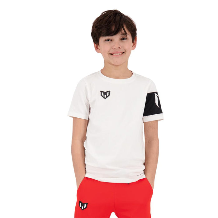 Messi Remeras Niños Junin Real White