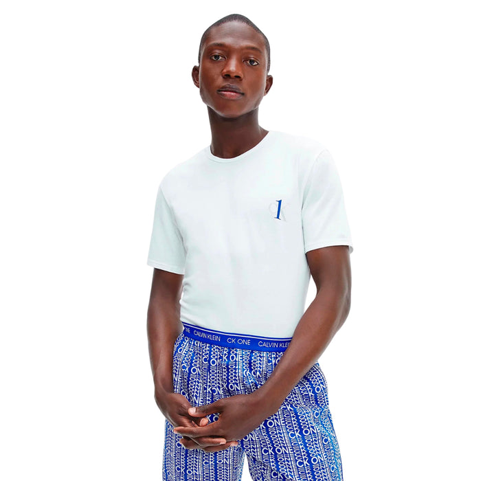 Calvin Klein Remeras Masculino Moda Ck Tcrew Blanco