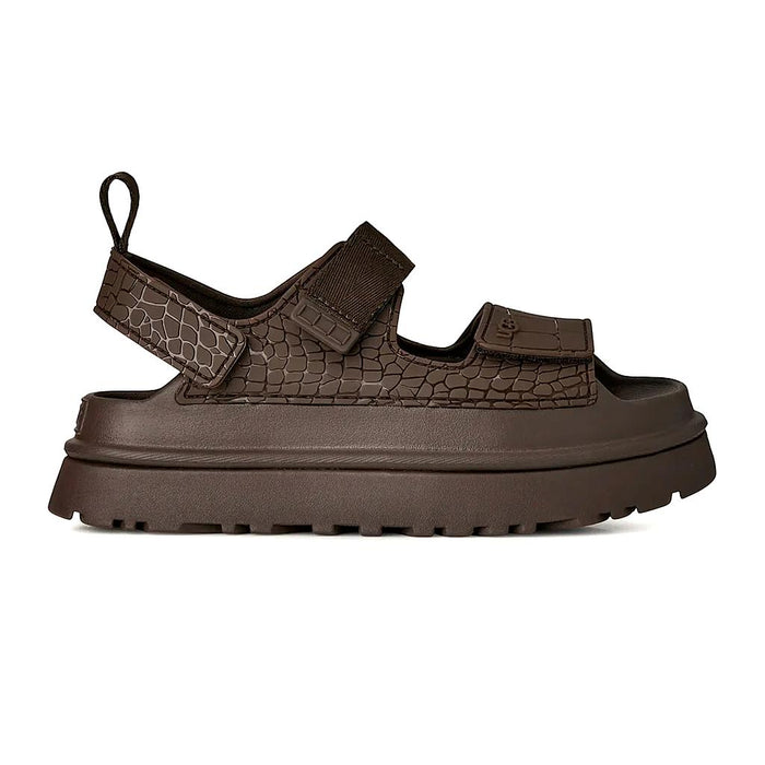 UGG Slippers Femenino Moda GoldenGlow Embossed Dense Smoke