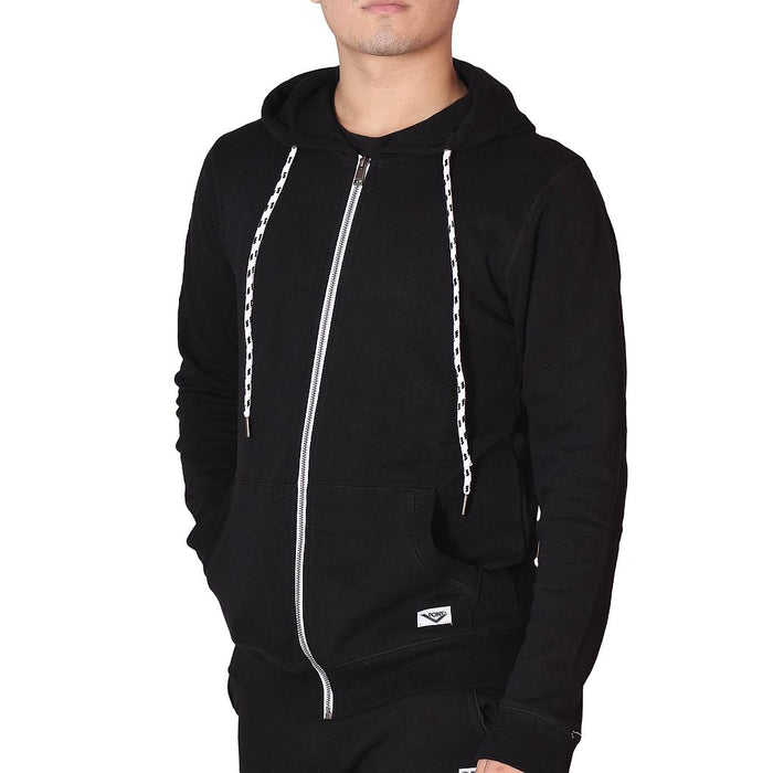 3-HOODIE-1 PONY PRENDAS CANGUROS MASCULINO MODA ZIPPER BLACK