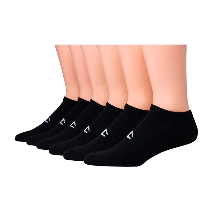 038257132281 CH683 Champion Medias Femenino No Show 6 Pairs Black