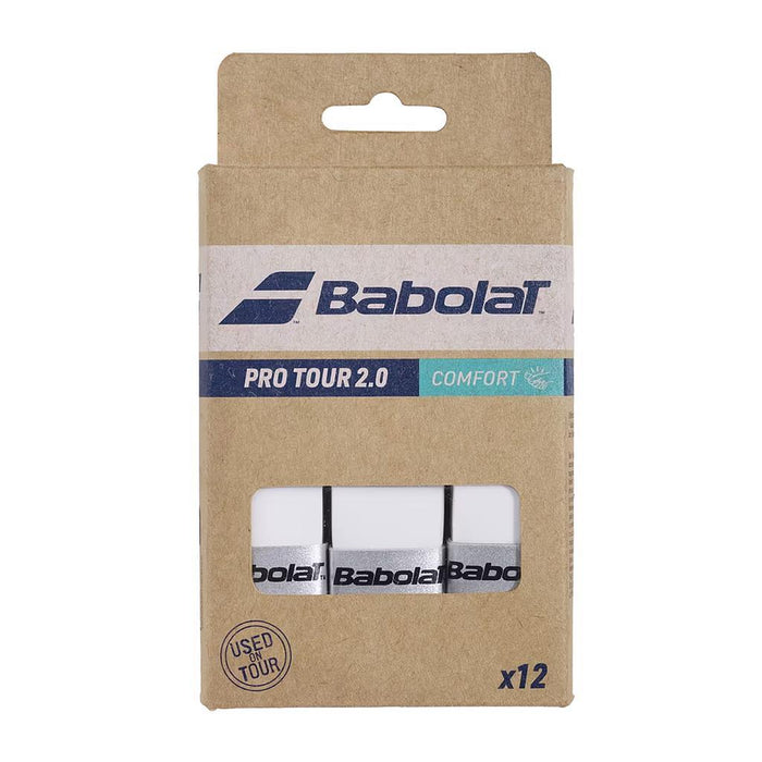 Babolat Overgrips Tenis Pro Tour 2.0 X12 Blanco