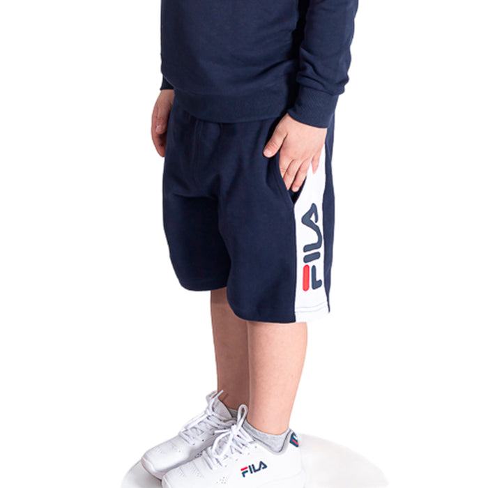 Fila Shorts Niños Knox Paneled Short With Logo Fila Navy/White