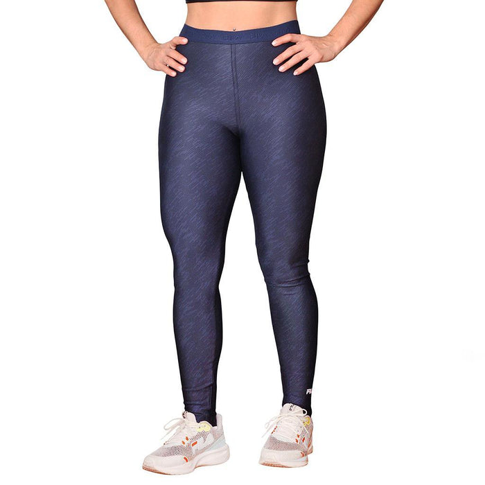 Fila Calzas Femenino Training Elastic V Navy Printed