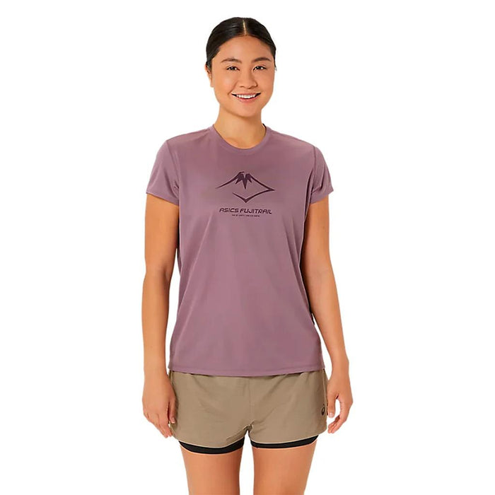 2012C971.501 ASICS PRENDAS REMERAS FEMENINO RUNNING FUJITRAIL LOGO SS TOP DUSTY MAUVE
