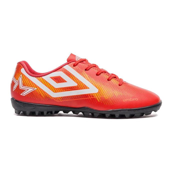 U01FB00329-462 Umbro Calzados Society Masculino Futbol Heatmap Rojo/Naranja Fluor/Blanco