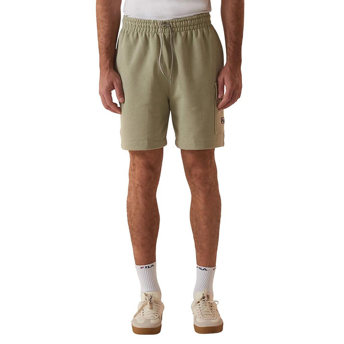 F11L01721-3616 FILA PRENDAS BERMUDAS MASCULINO MODA COMFORT CARGO LETTER CHINO GREEN