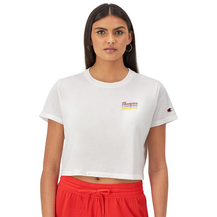 Champion Remeras Femenino Moda Tailgate Tee White