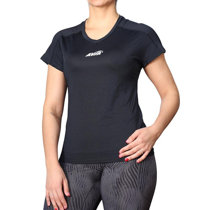 Avia Remeras Femenino Running Florence Black