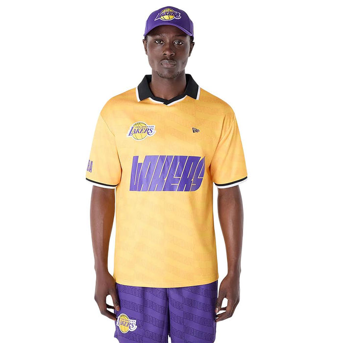 60596415 New Era Prendas Remeras Masculino NBA Los Angeles Lakers Yellow