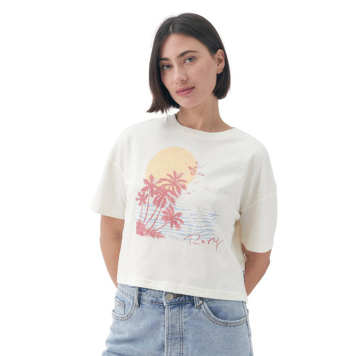 Roxy Remeras Femenino Moda Hanglose Poster Crudo