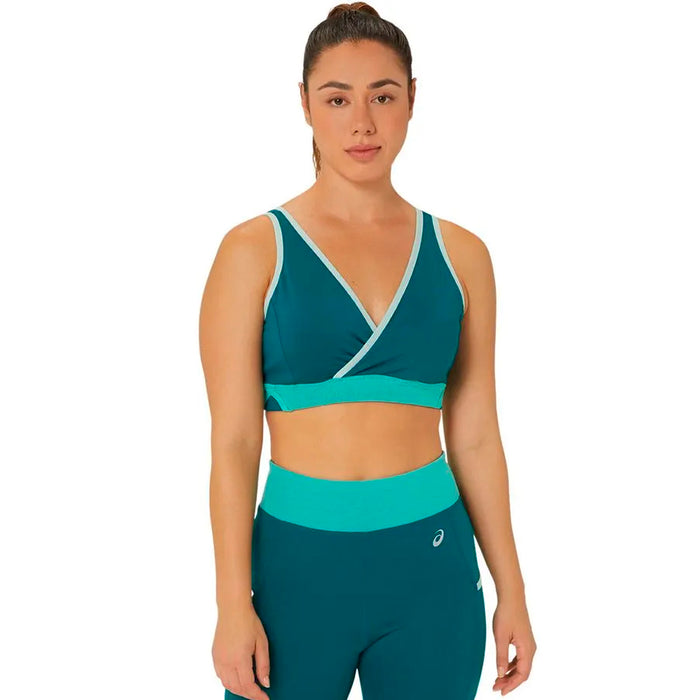 Asics Tops Femenino Training Mesh Pocket Bra Rich Teal