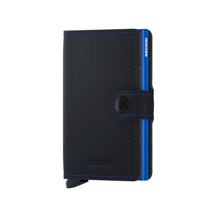 Billetera Secrid Slimwallet Matte Black & Blue