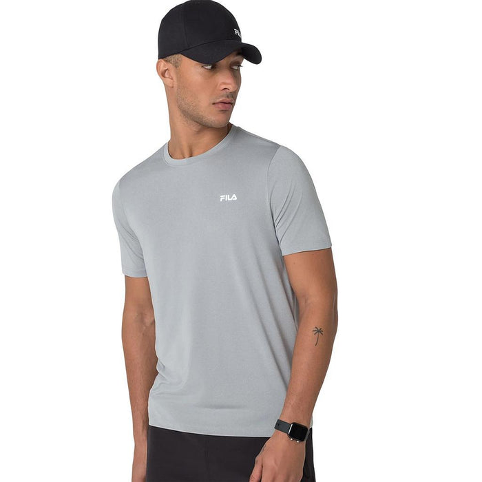 Fila Remeras Masculino Training Sport Melange Lux Grey