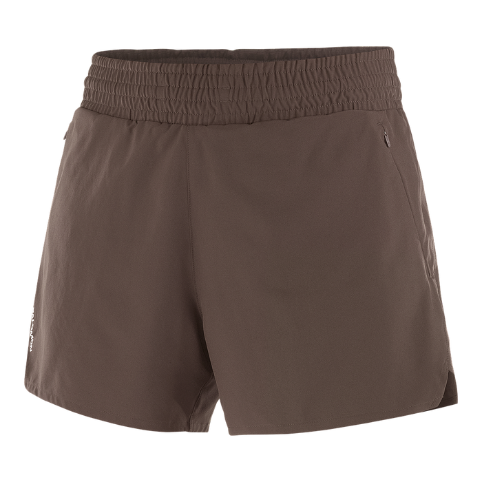 Salomon Shorts Femenino Running SHKout Core 2In1 Shts 4 Coffee Bean