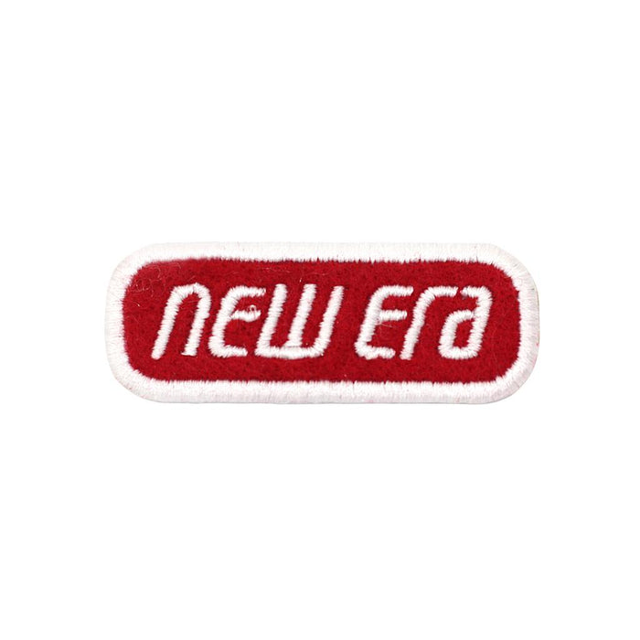 15011858 New Era Parches Ne Red Script Logo Ptch