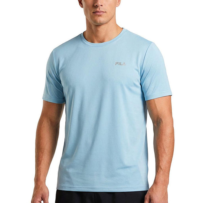 Fila Remeras Masculino Training Sport Melange II Aqua Blue