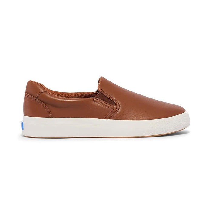 Keds Lifestyle Femenino Moda Pursuit Slip Leather Cognac
