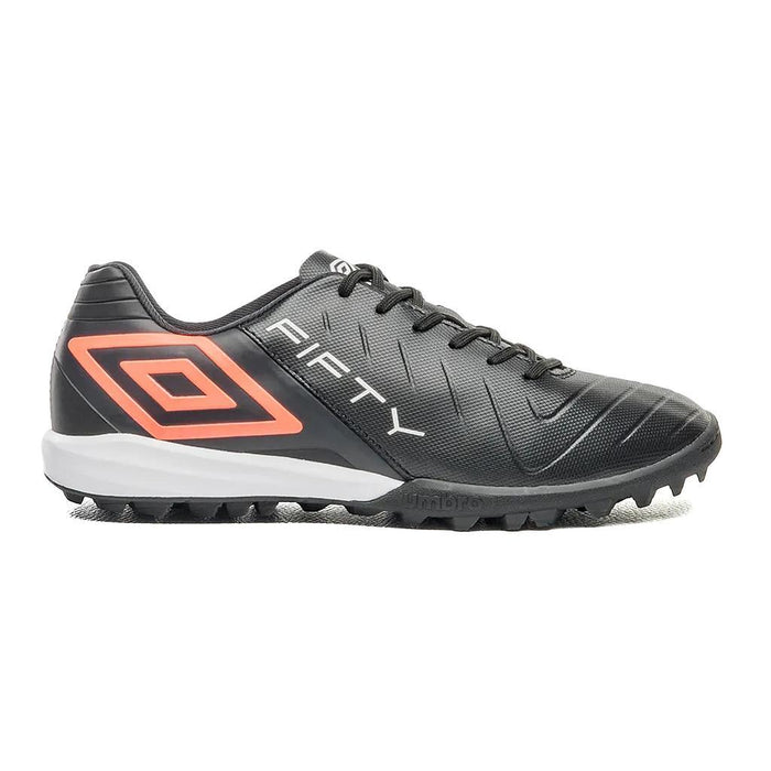 Umbro Society Masculino Futbol Fifty VI Negro/Coral/Blanco