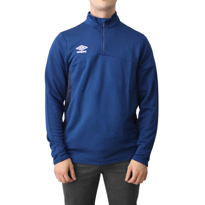 Umbro Remeras Mangas Largas Masculino Futbol Quarter Zip Top Tw Navy/Dark Navy
