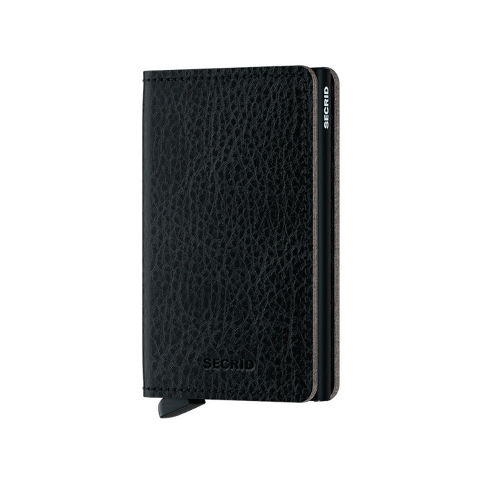 Billetera Secrid Slimwallet Vegetable Tanned Black-Black