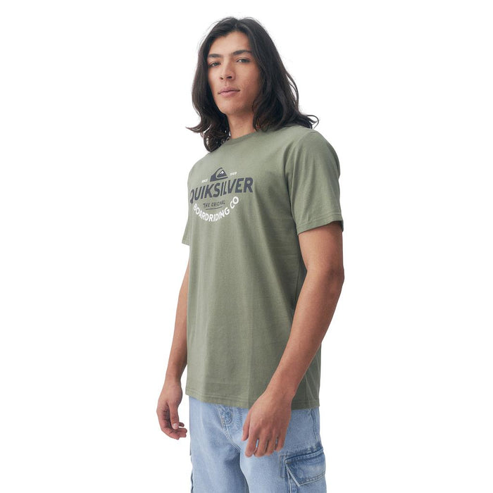 Quiksilver Remeras Masculino Moda Typed Out Green