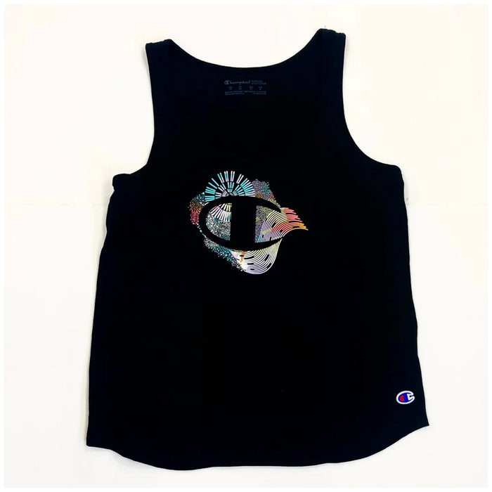 W3267G586GSA-001 CHAMPION PRENDAS TANK FEMENINO THE CLASSIC TANK GRAPHIC BLACK