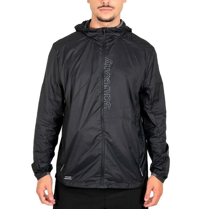 Saucony Camperas Masculino Running Peregrine Packaway Black