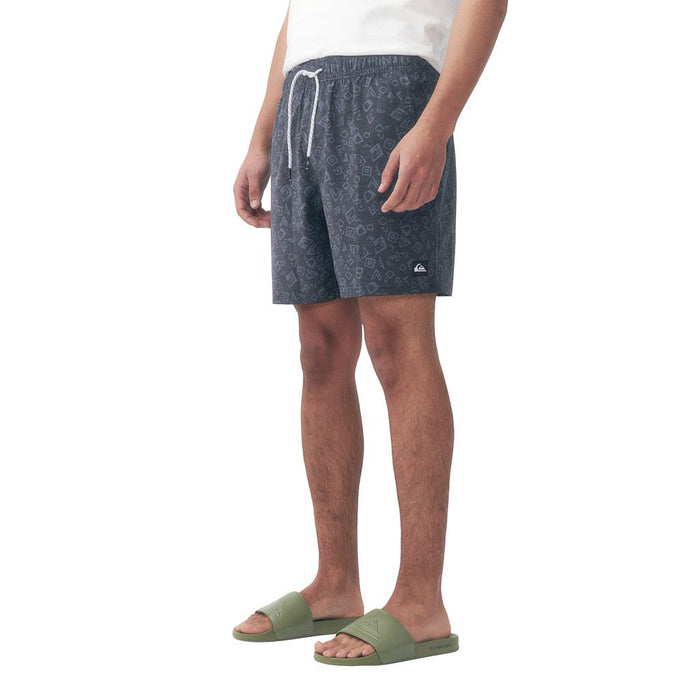 Quiksilver Shorts de Baño Masculino Moda Volley Tribal Tag