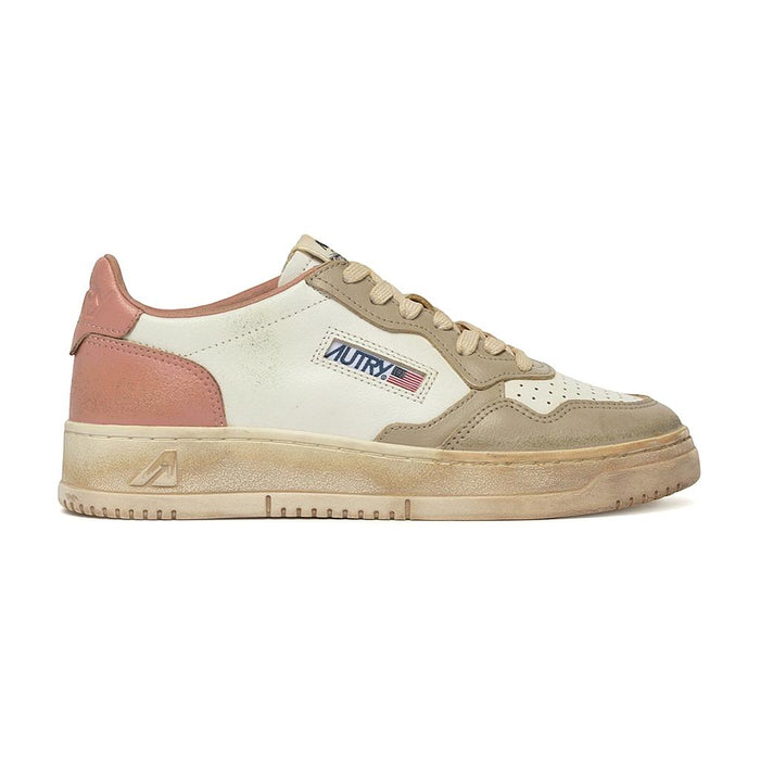Autry Lifestyle Femenino Moda Sup Vint Low Wht/Cam/Saf