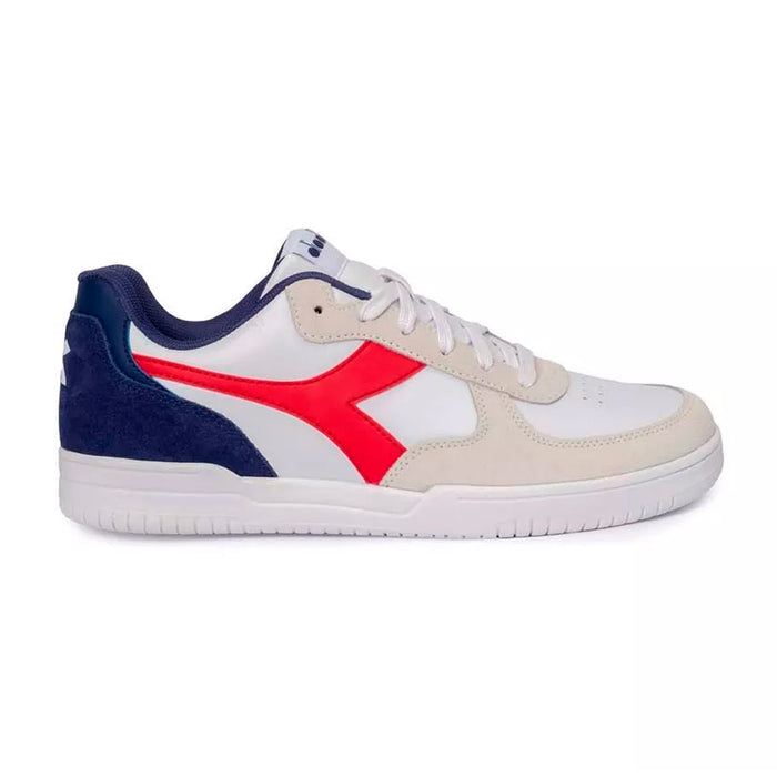 101.178325-C5283 DIADORA CALZADOS LIFESTYLE MASCULINO MODA RAPTOR LOW SL WHITE/CHINESE RED