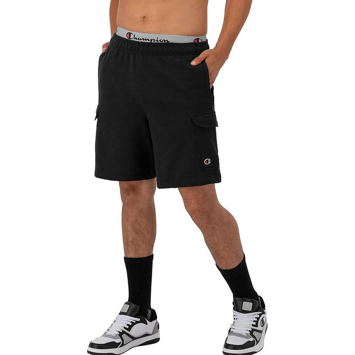 Champion Bermudas Masculino Moda 8 Inch Powerblend Cargo Black