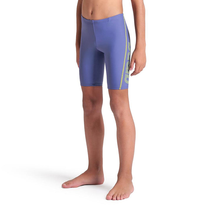 006496-806 Arena Short de Baño Niños Natacion B Logo Jr Jammer R Future Dusk/Artic Lime